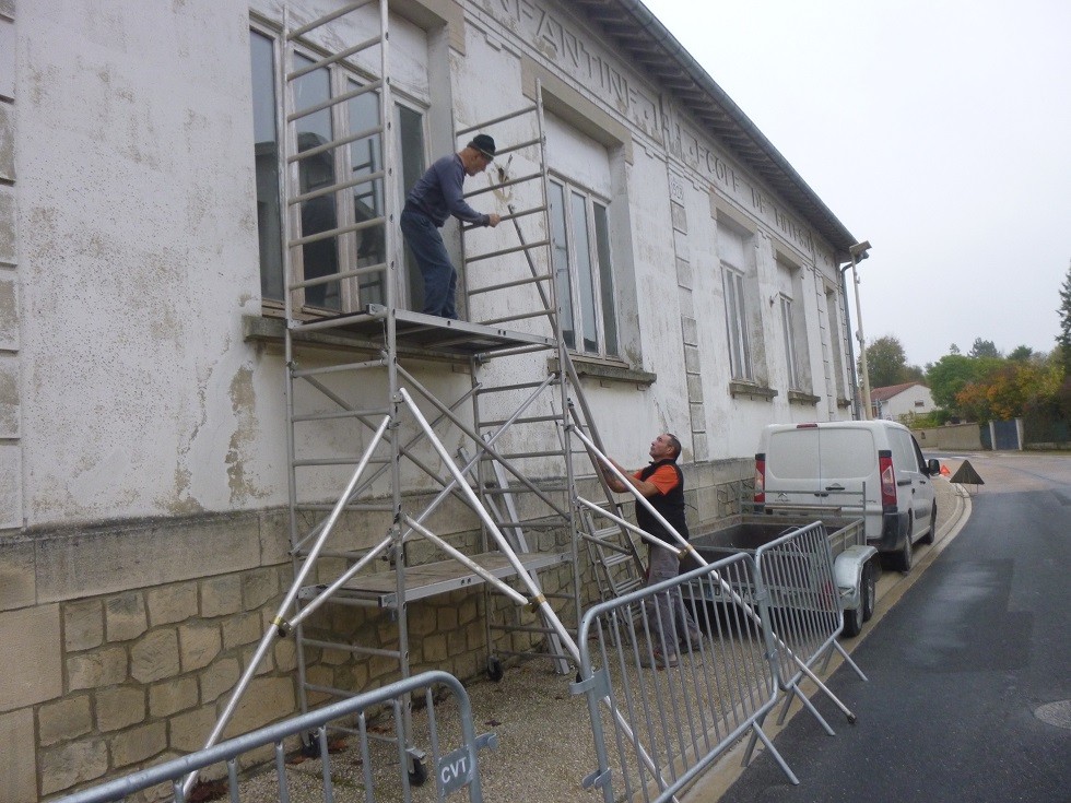 Echaffaudage au montage
