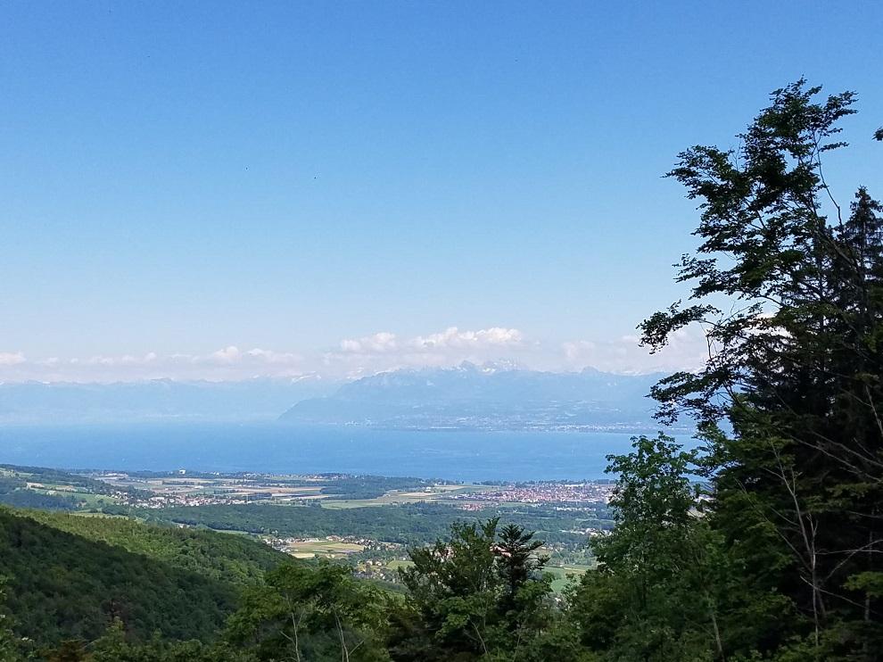 Belle vue sur le lac de Génève